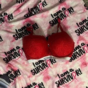 Victoria's Secret Bold Red Lace Bra